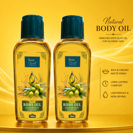 Seven Ocean Herbal Body Oil Combo - 100ml/100ml